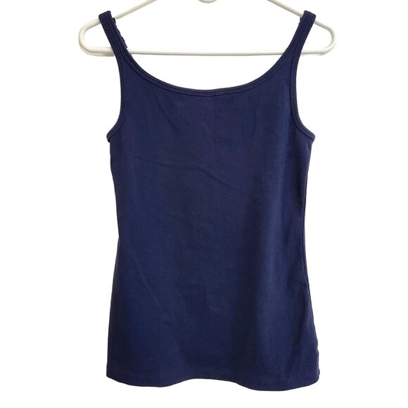 Ruff Hewn Adjustable Thin Strap Navy Blue Tank Top Size M - Picture 1 of 11